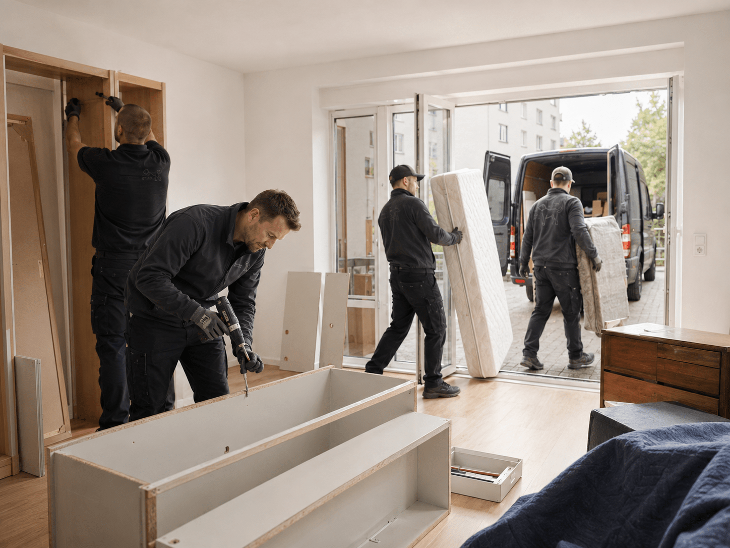 Abbau einfacher Möbel und Abtransport sperriger Gegenstände