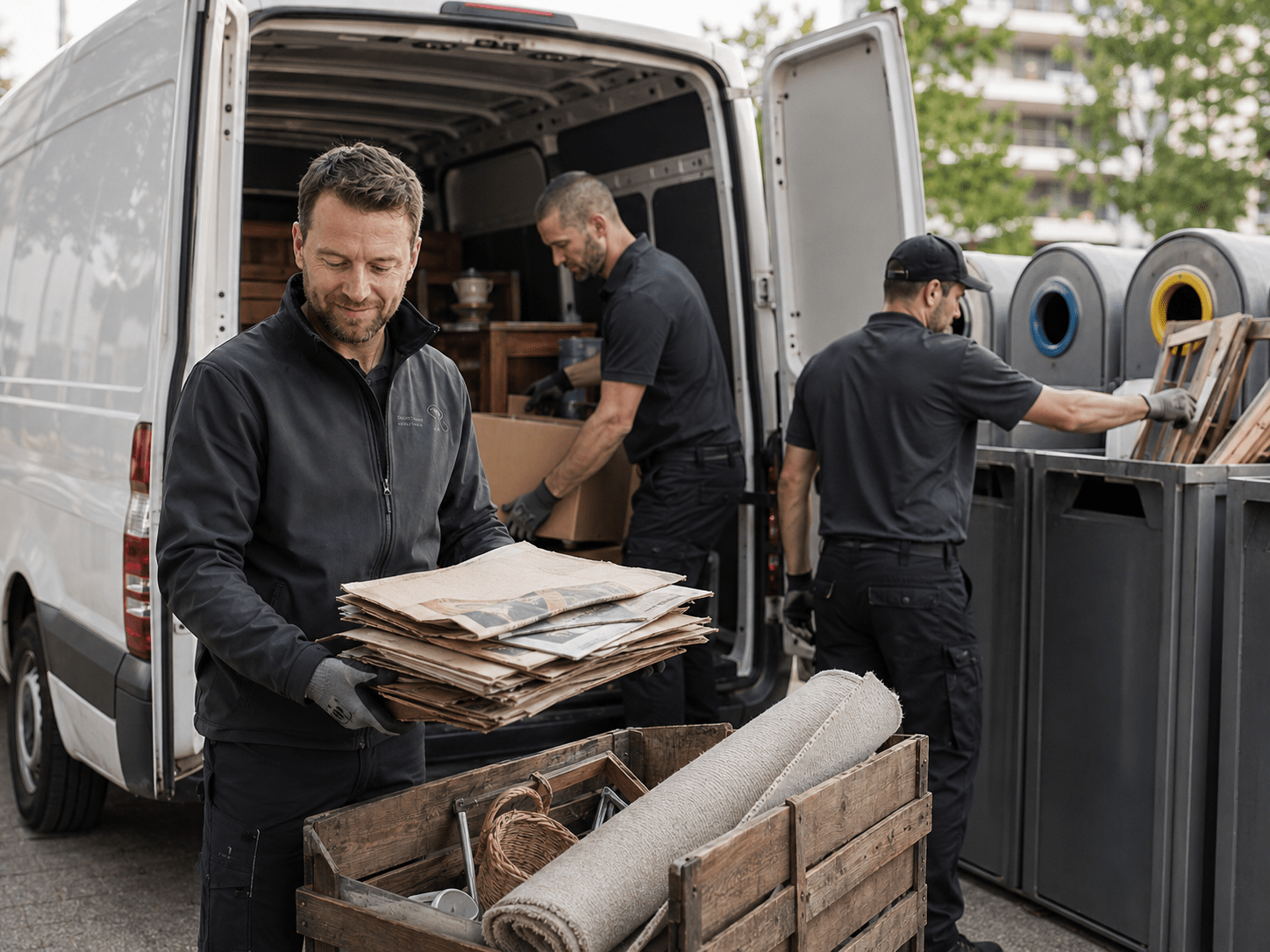 Fachgerechte Entsorgung und Zuführung geeigneter Materialien zur Wiederverwertung