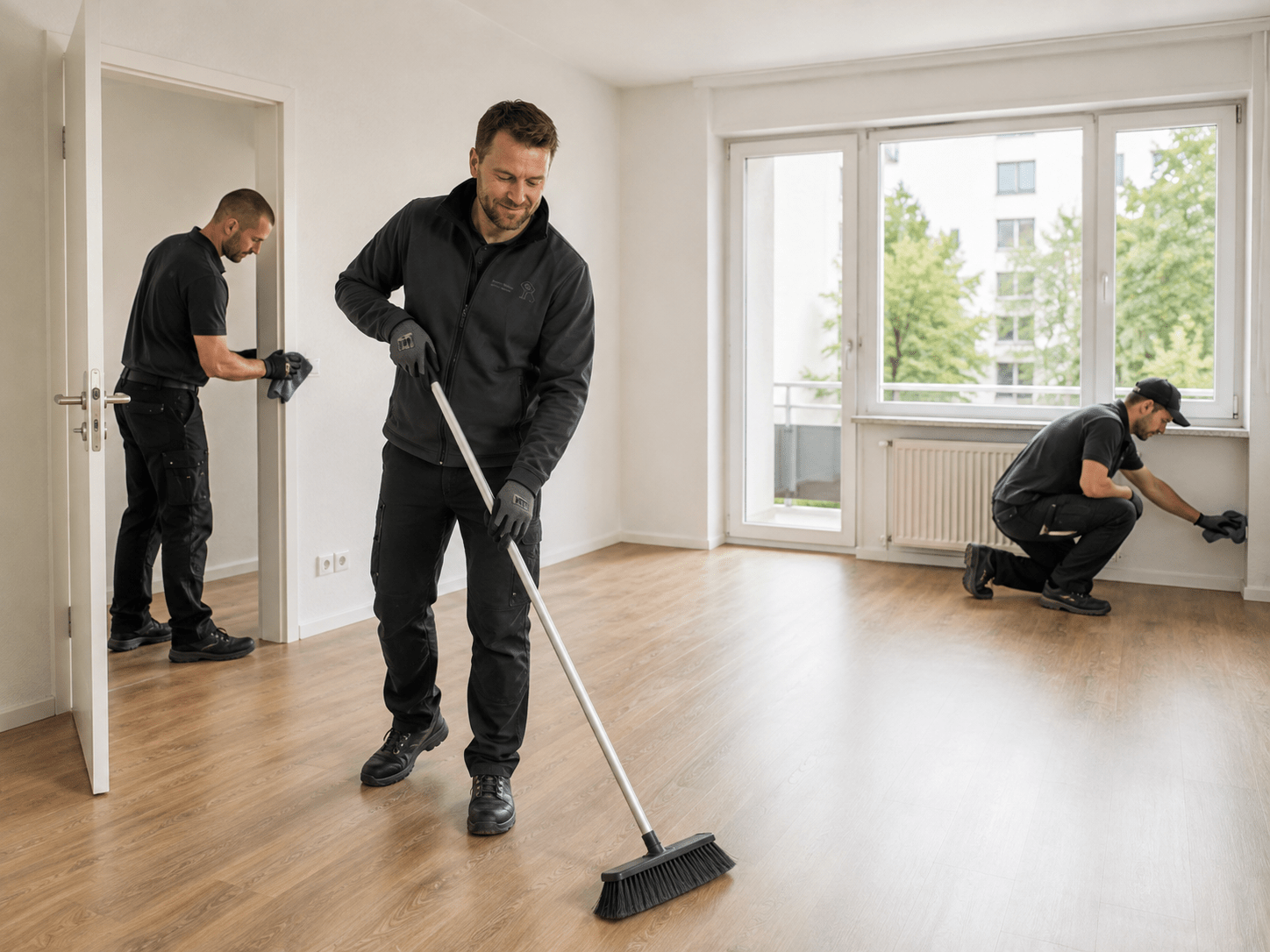 Besenreine Übergabe und weitergehende Reinigung nach der Räumung
