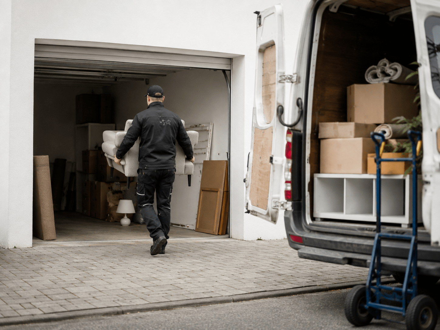 Entrümpelung und Entsorgung mit geräumter Fläche