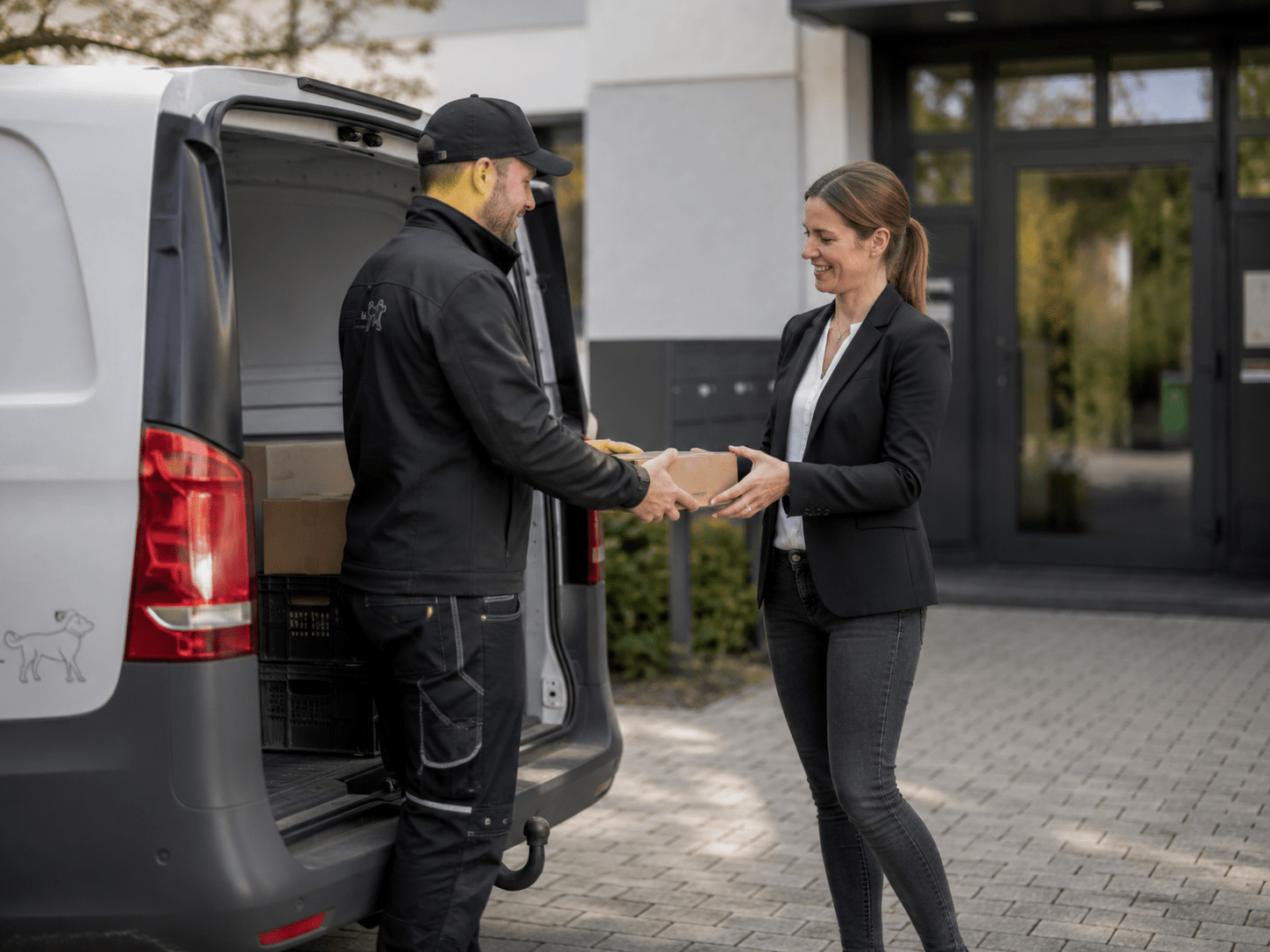 Kurierdienst mit direkter Paketübergabe